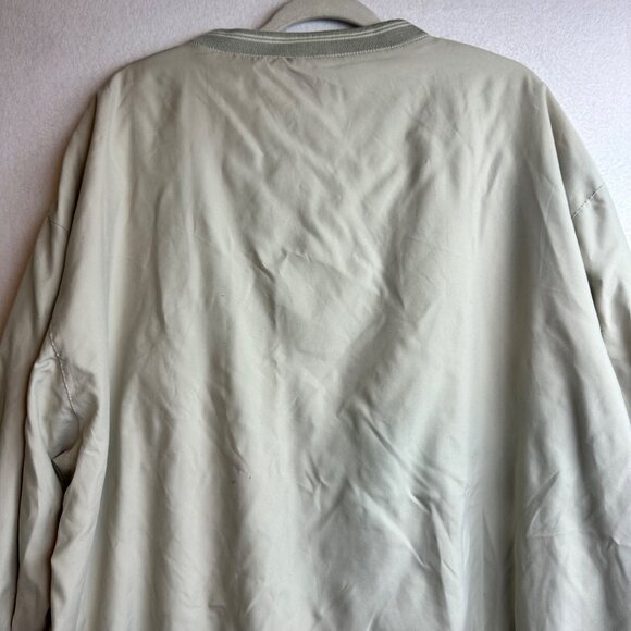 Vintage Dunbrooke Valley View Casino Golf Pullover XL Tan Windbreaker Dad Core - Picture 10 of 13
